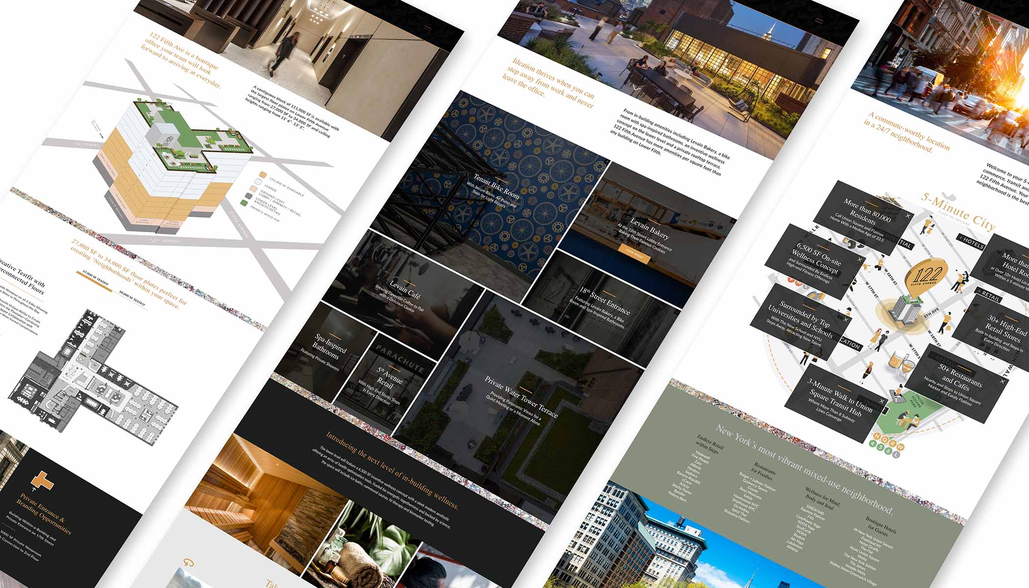 122 Fifth - Website montage